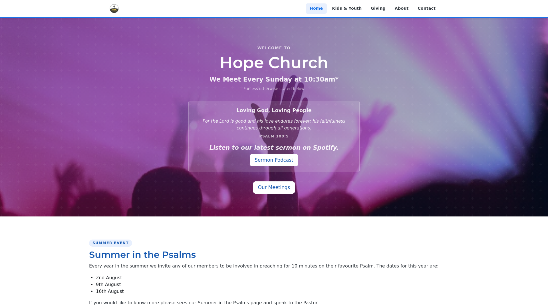 Website screenshot