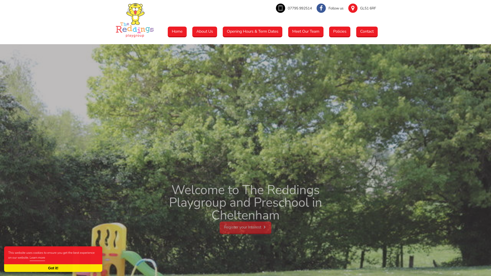 Website screenshot