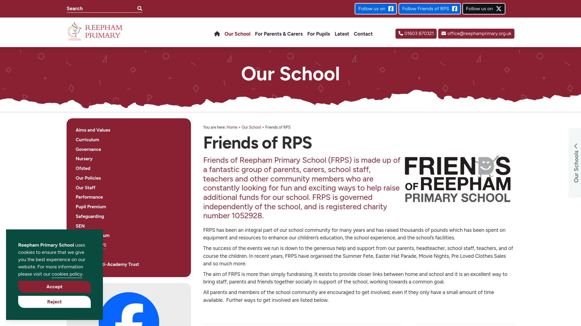 Website screenshot