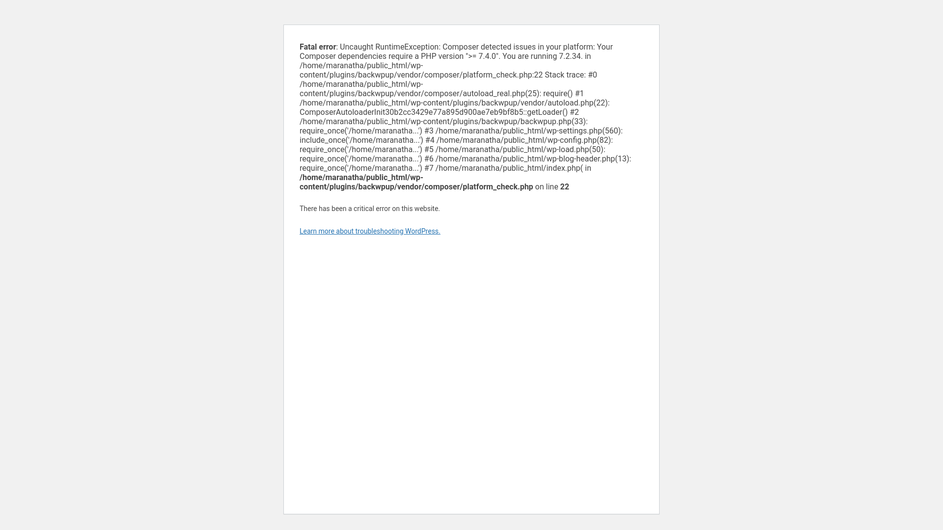 Website screenshot