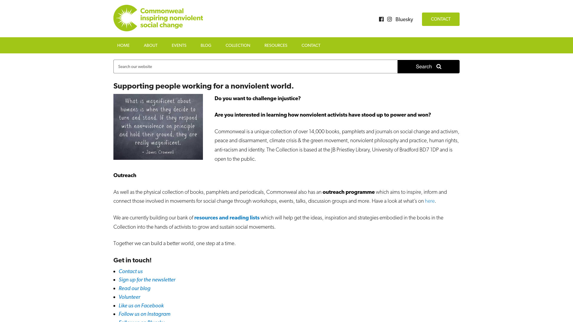 Website screenshot