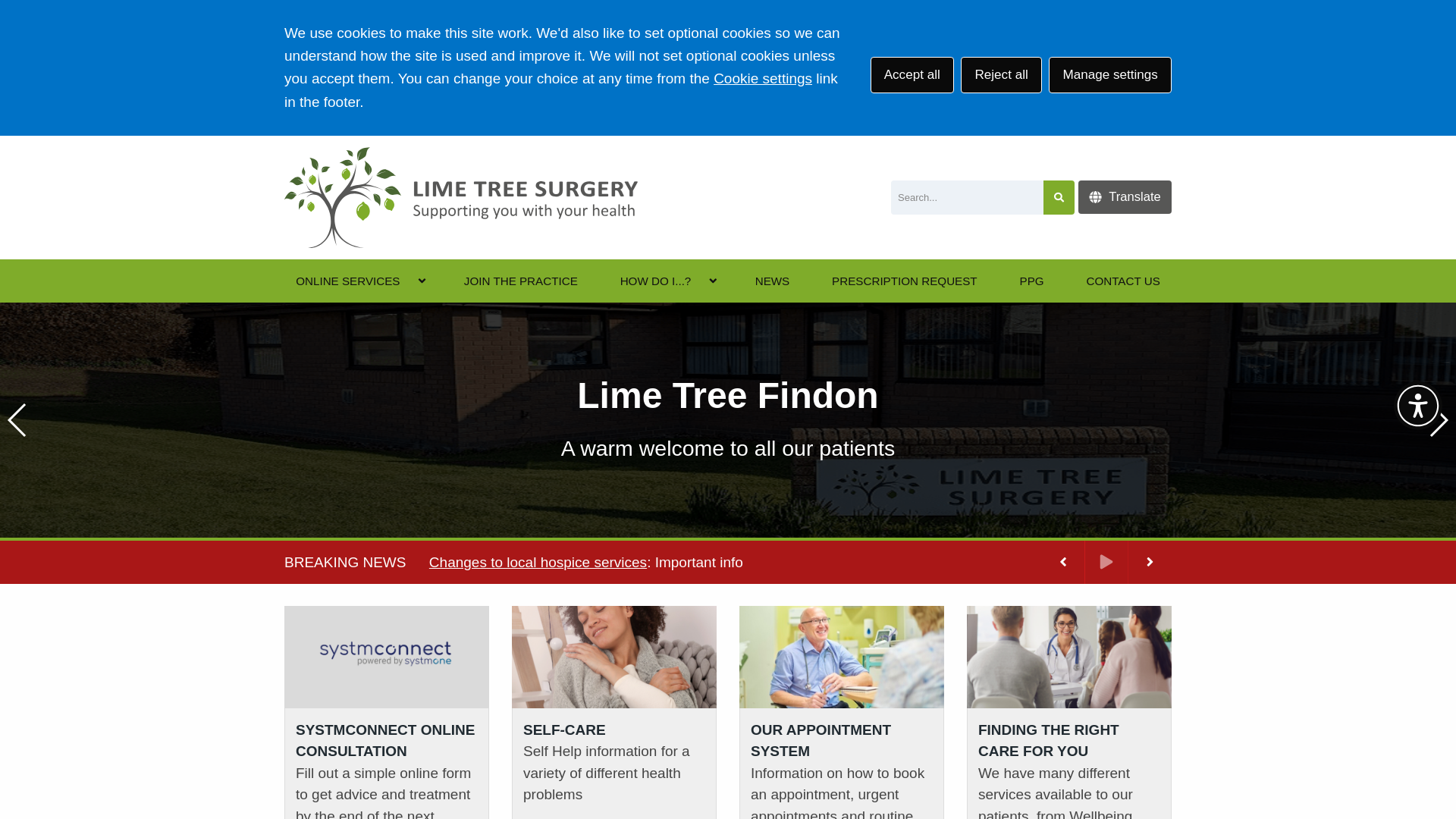 Website screenshot