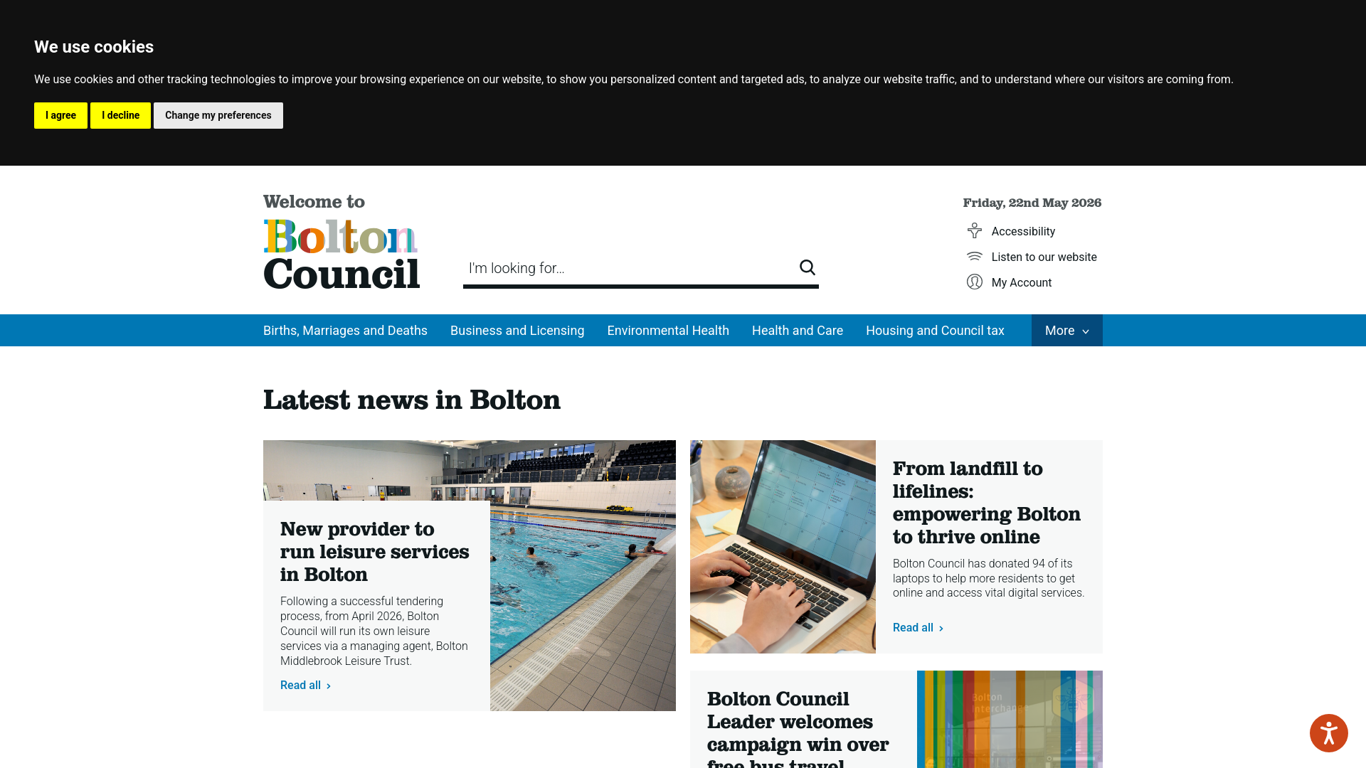 Website screenshot