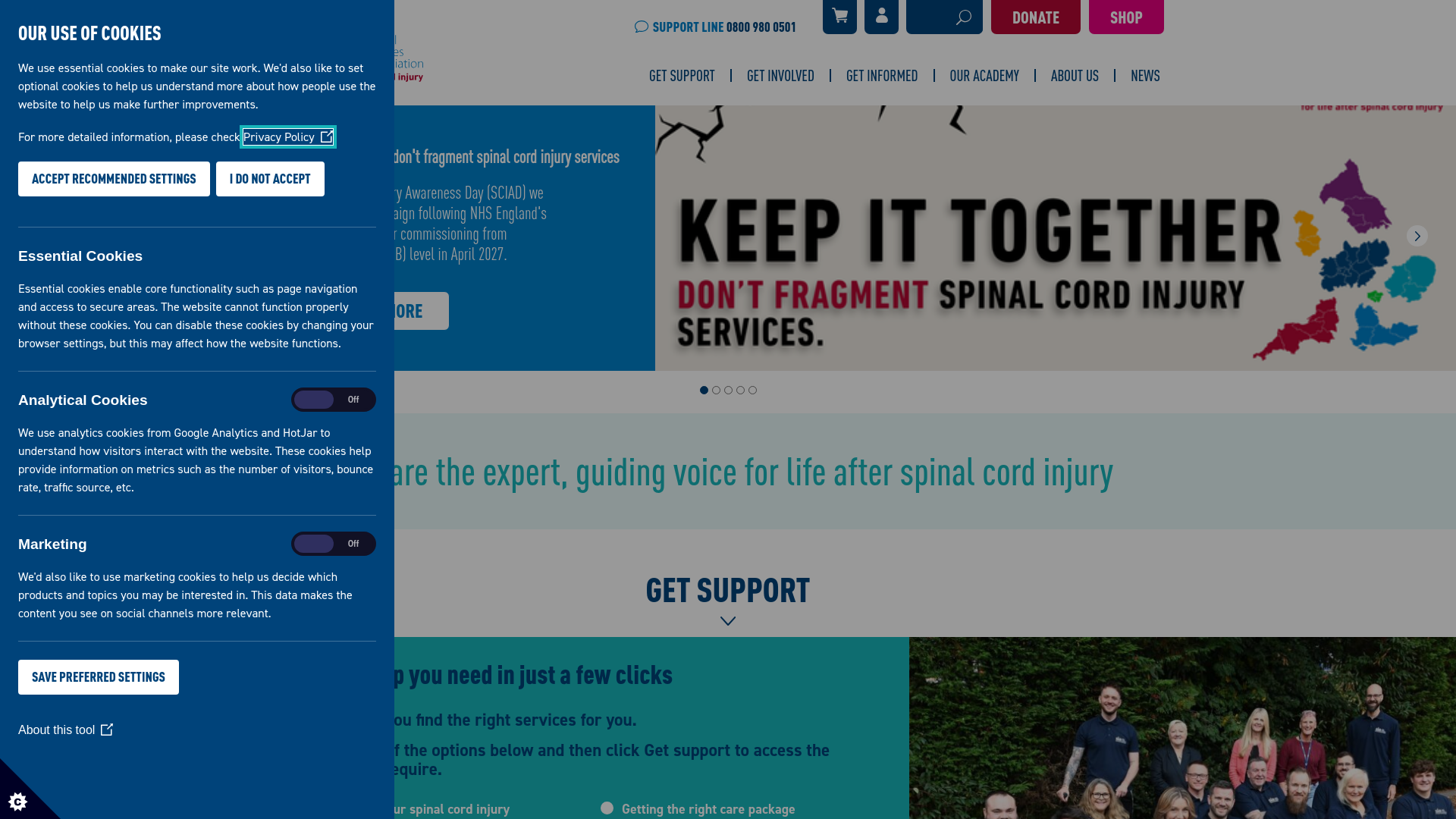 Website screenshot