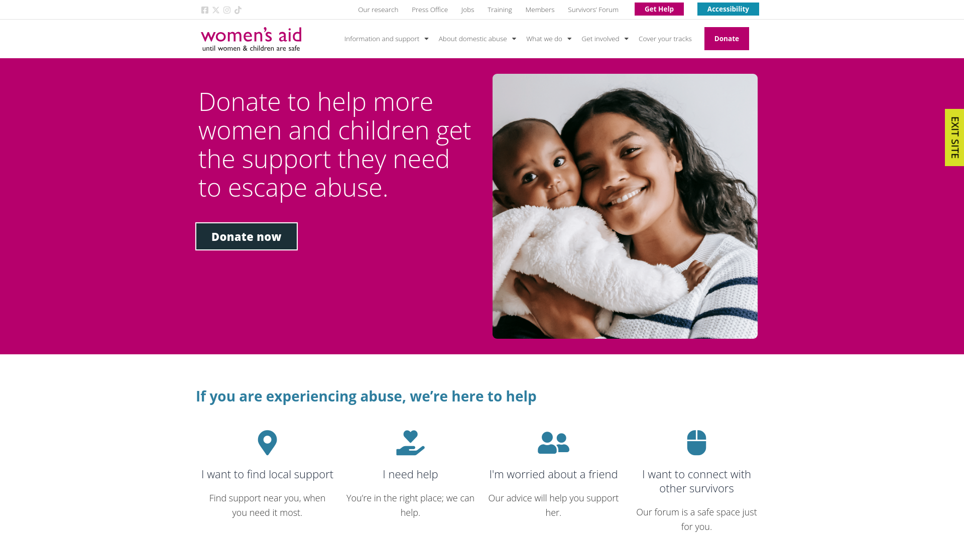 Website screenshot