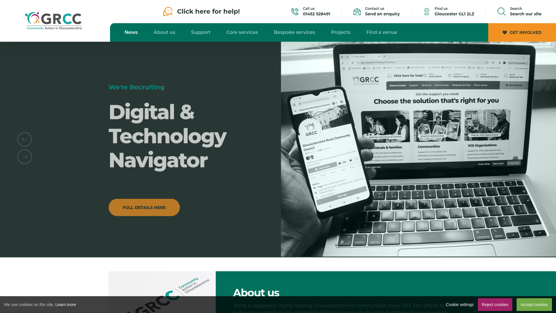 Website screenshot
