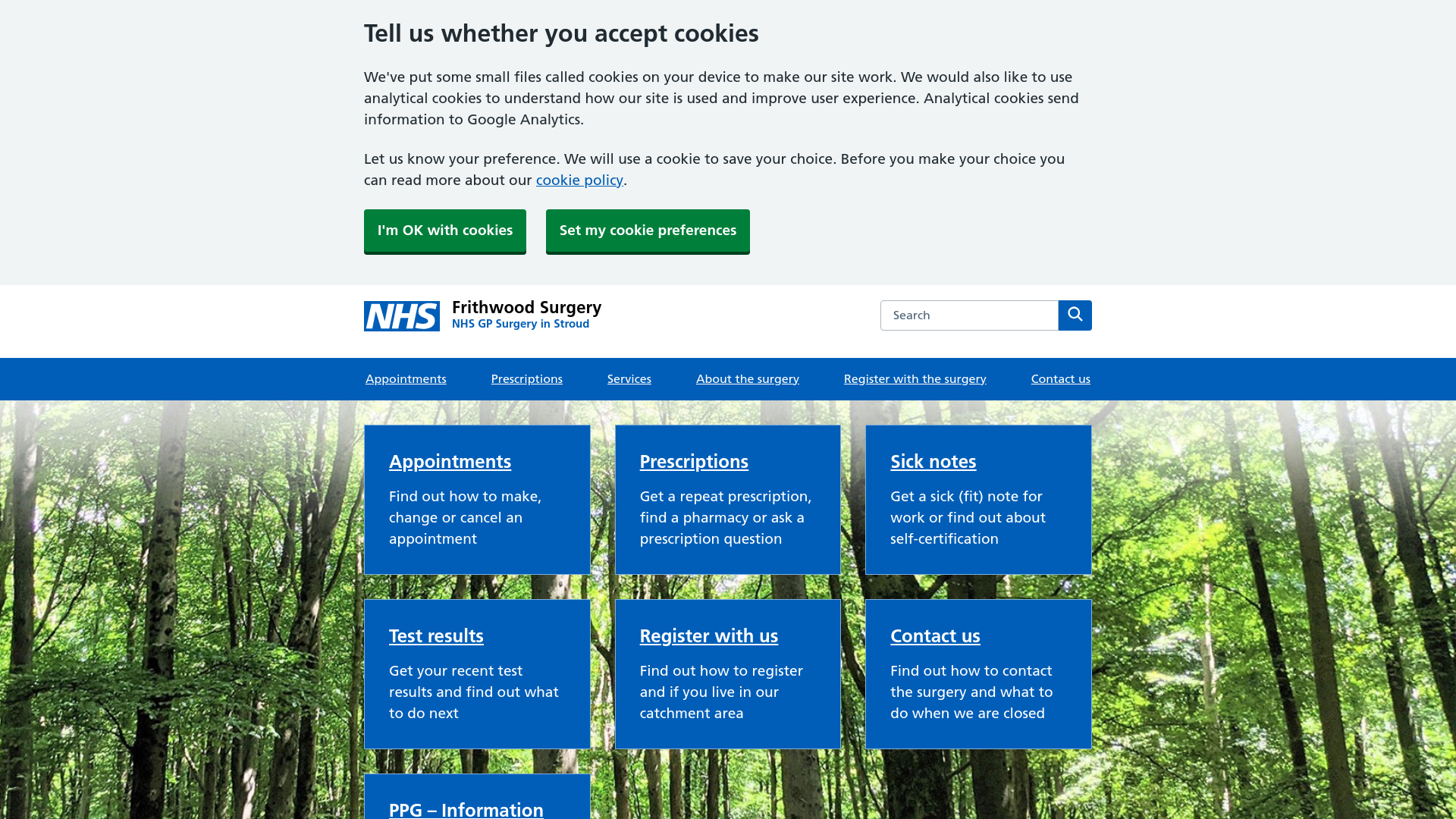 Website screenshot
