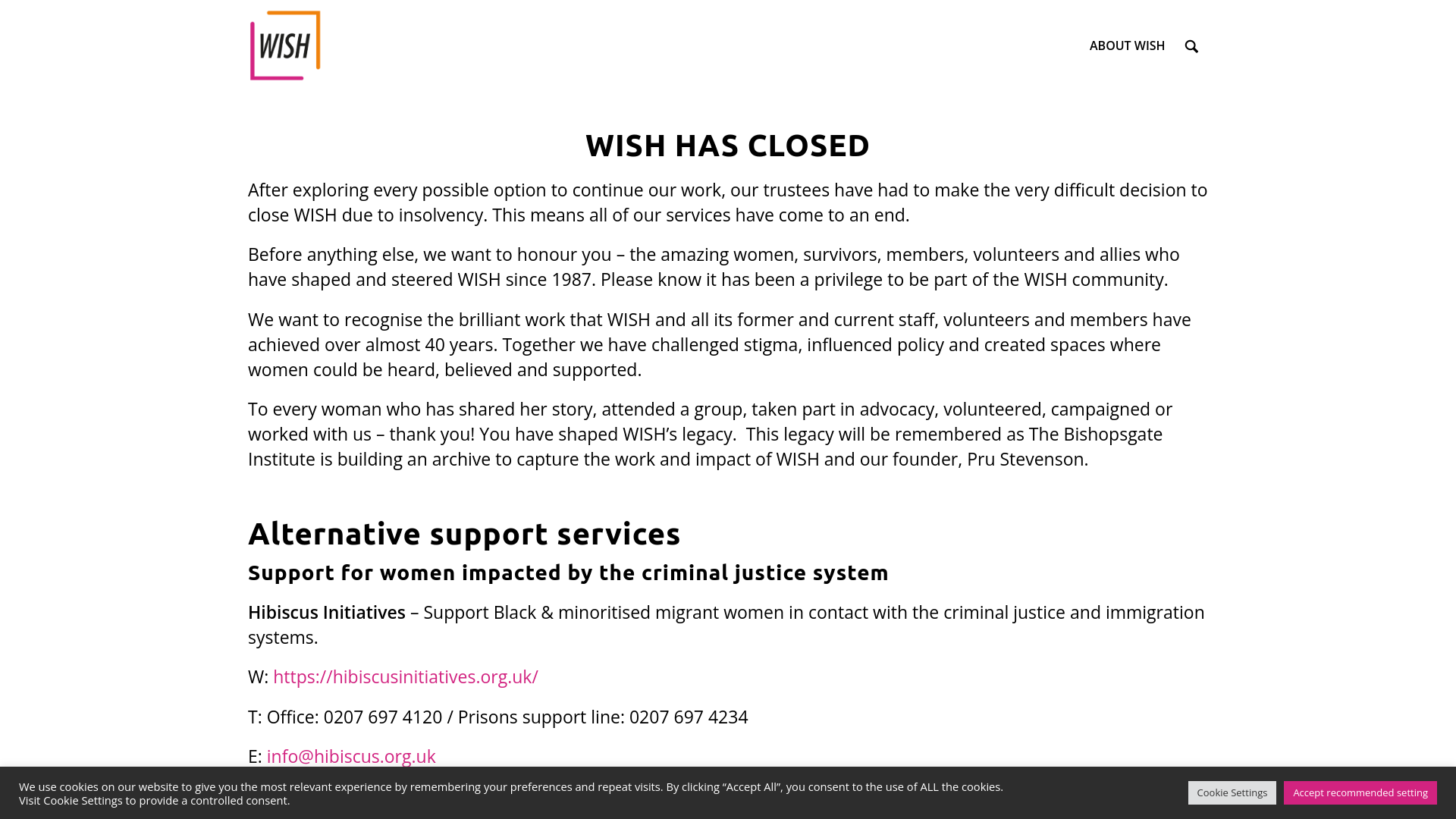 Website screenshot