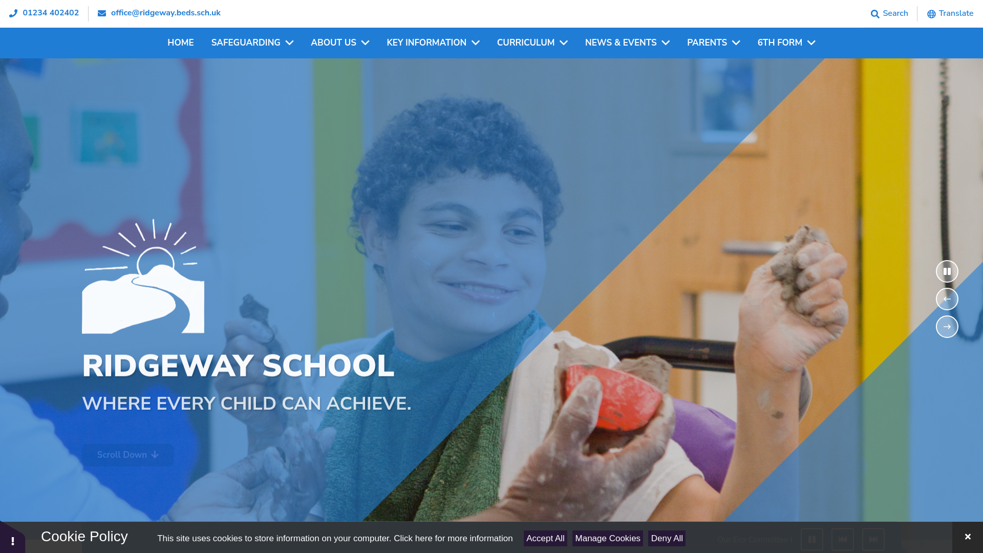 Website screenshot