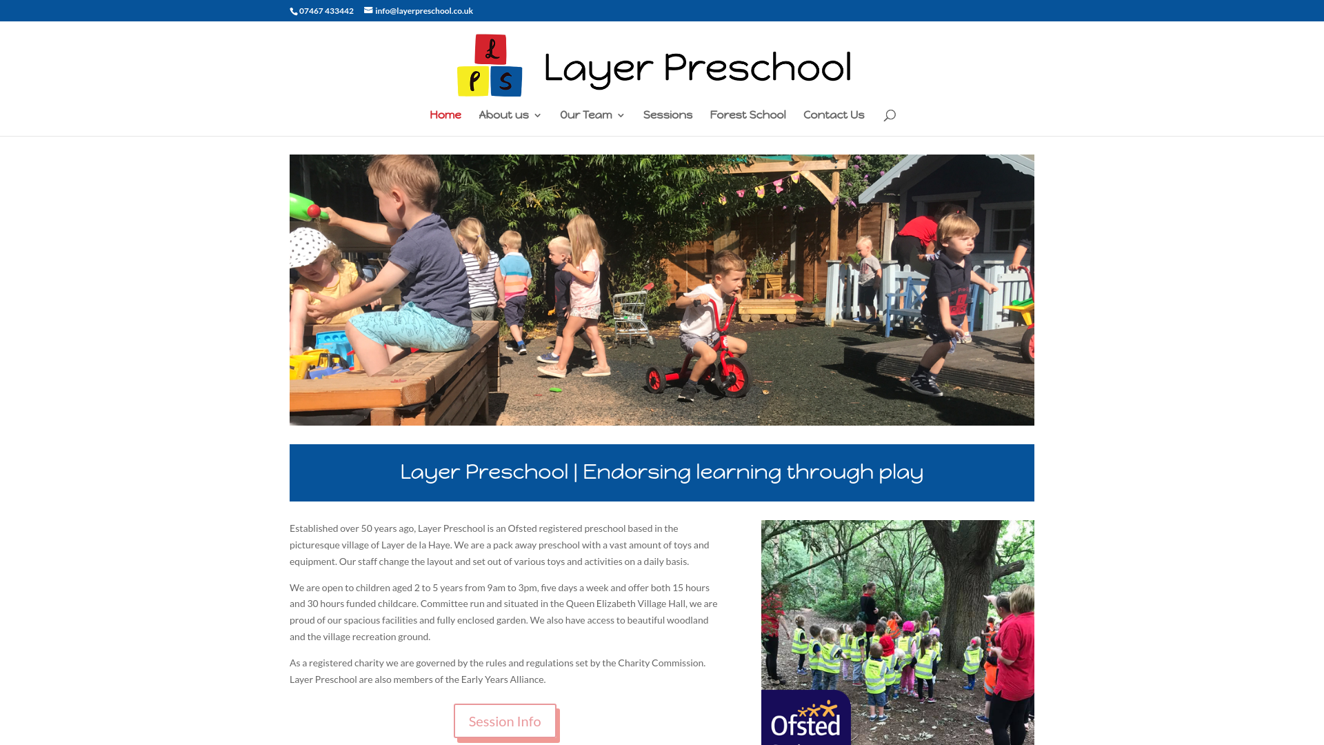 Website screenshot