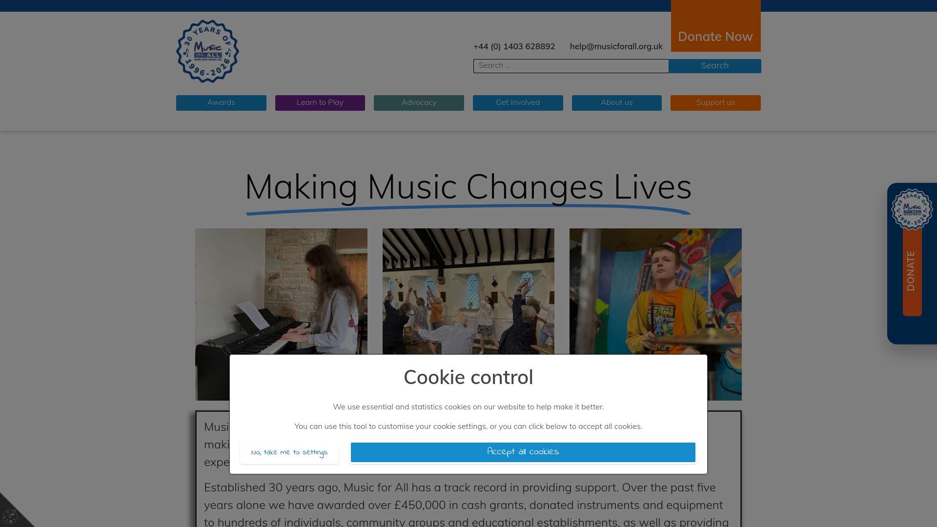 Website screenshot