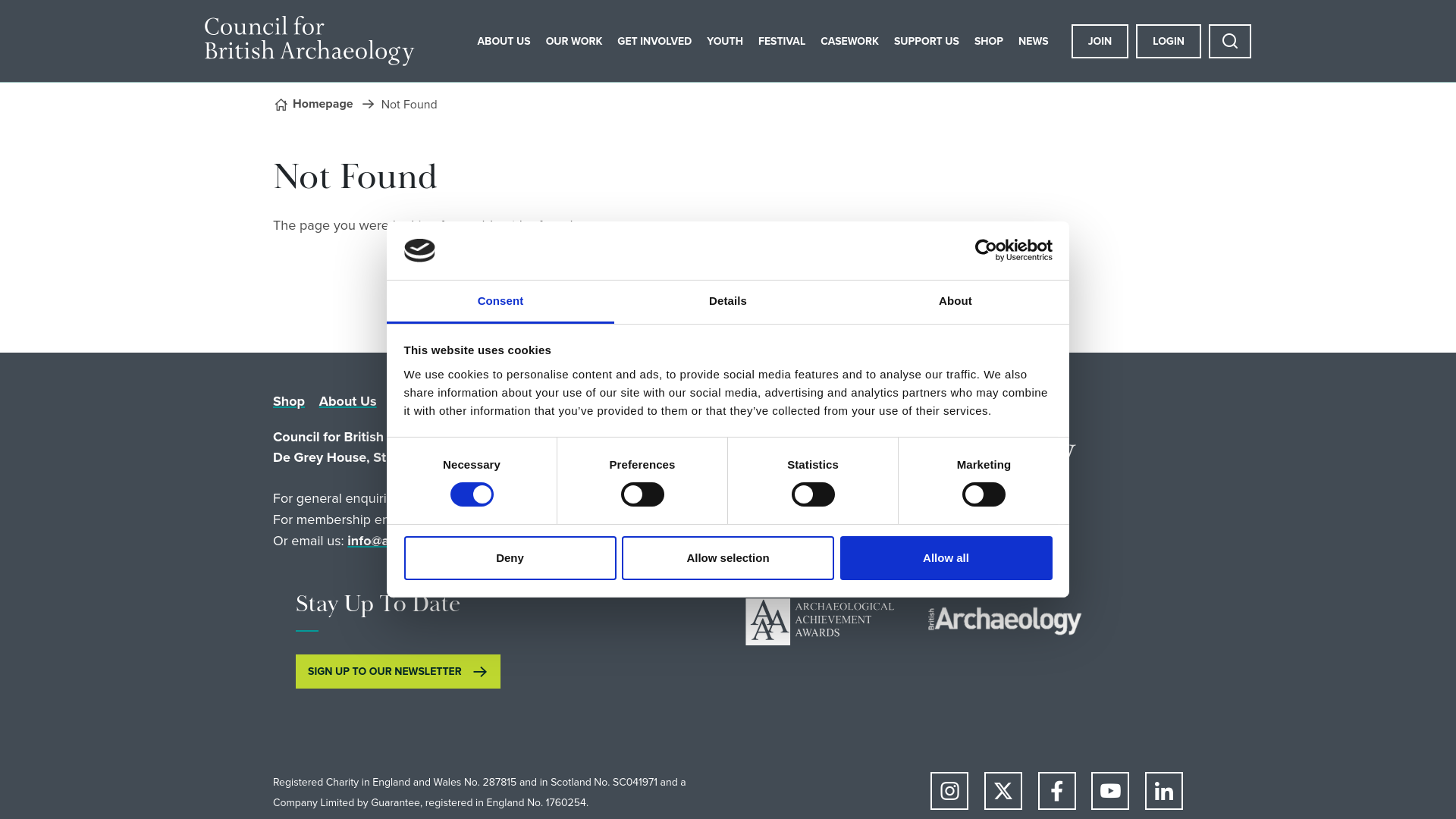 Website screenshot