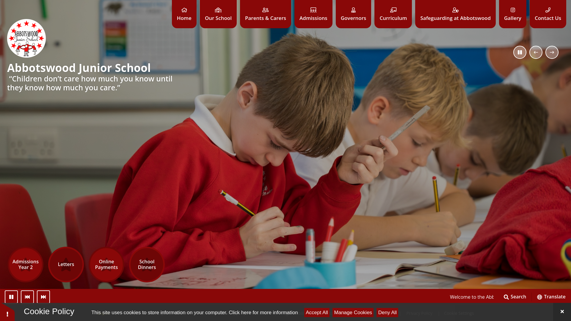 Website screenshot