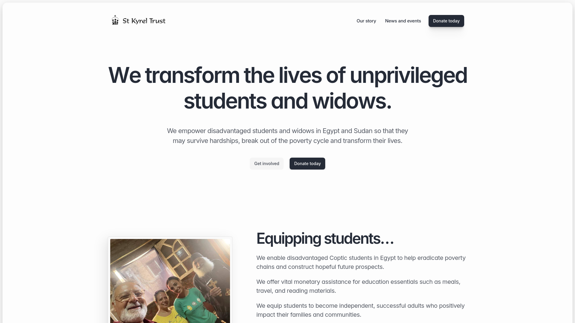 Website screenshot