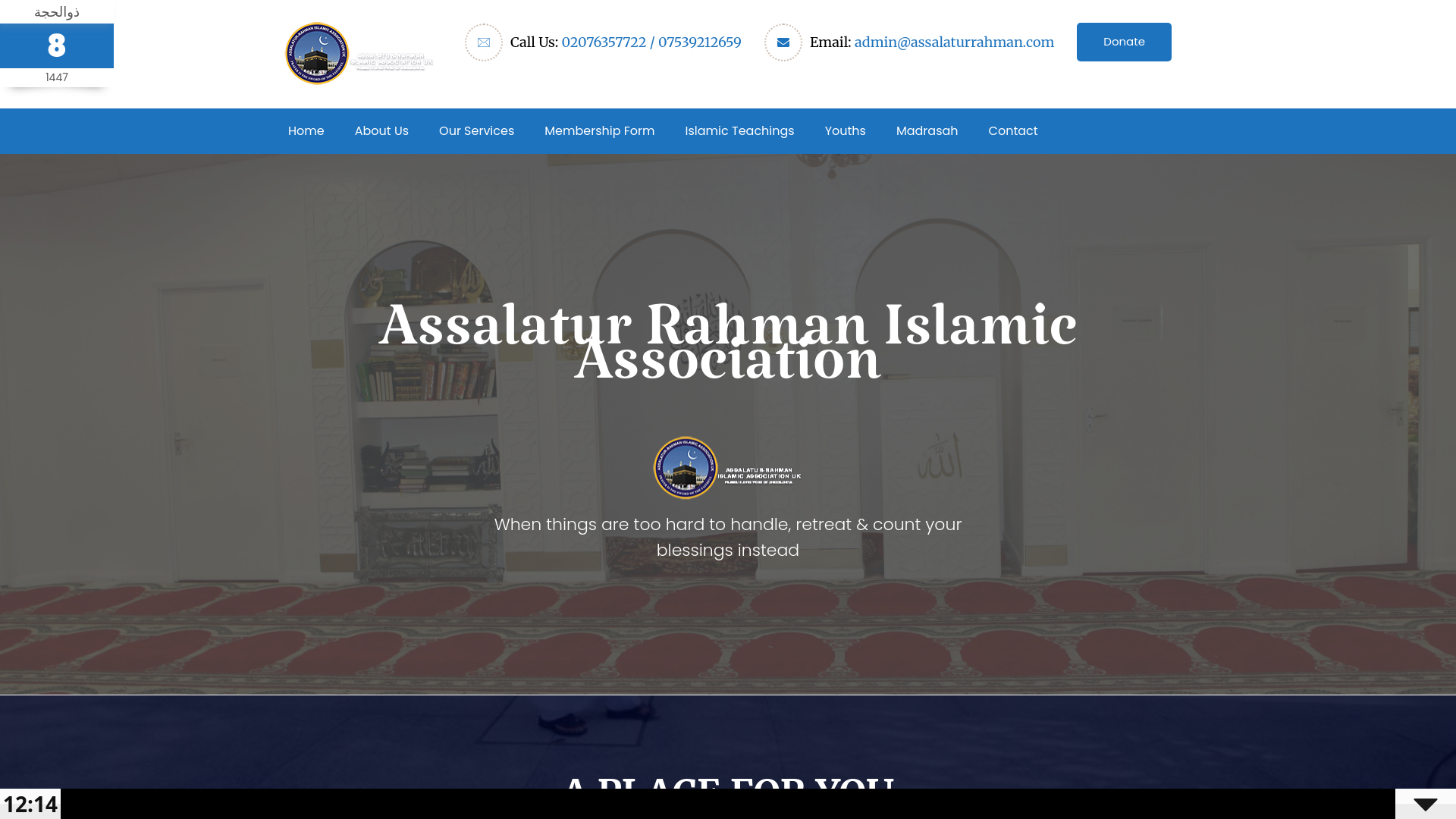 Website screenshot