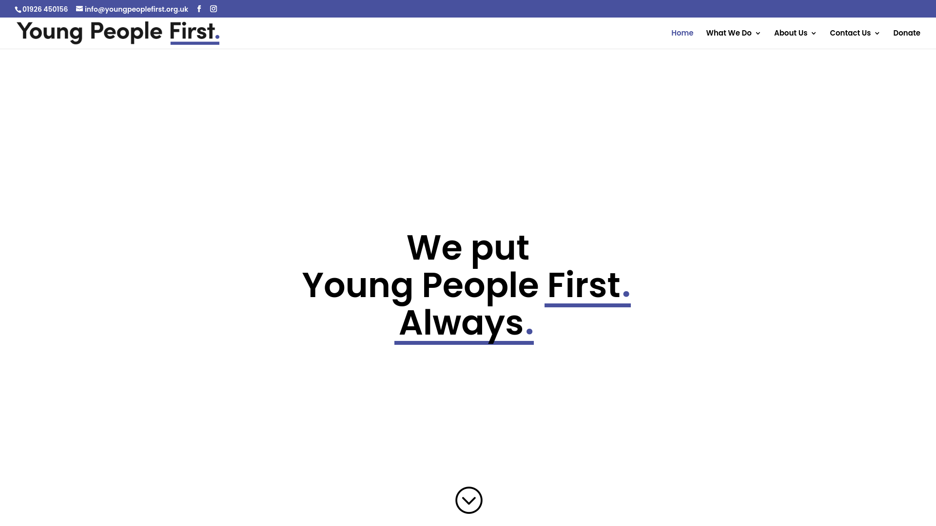 Website screenshot