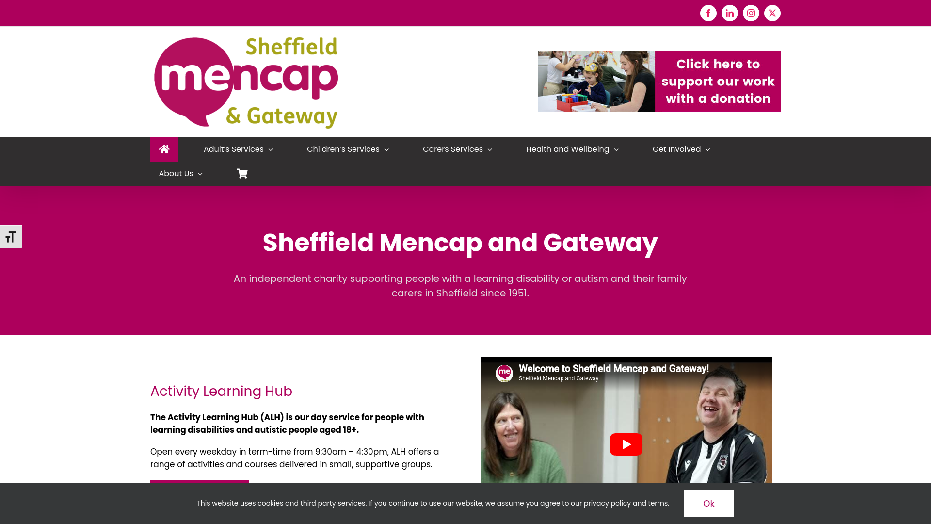 Website screenshot
