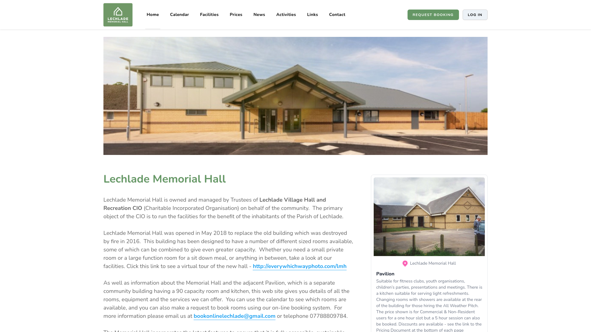 Website screenshot