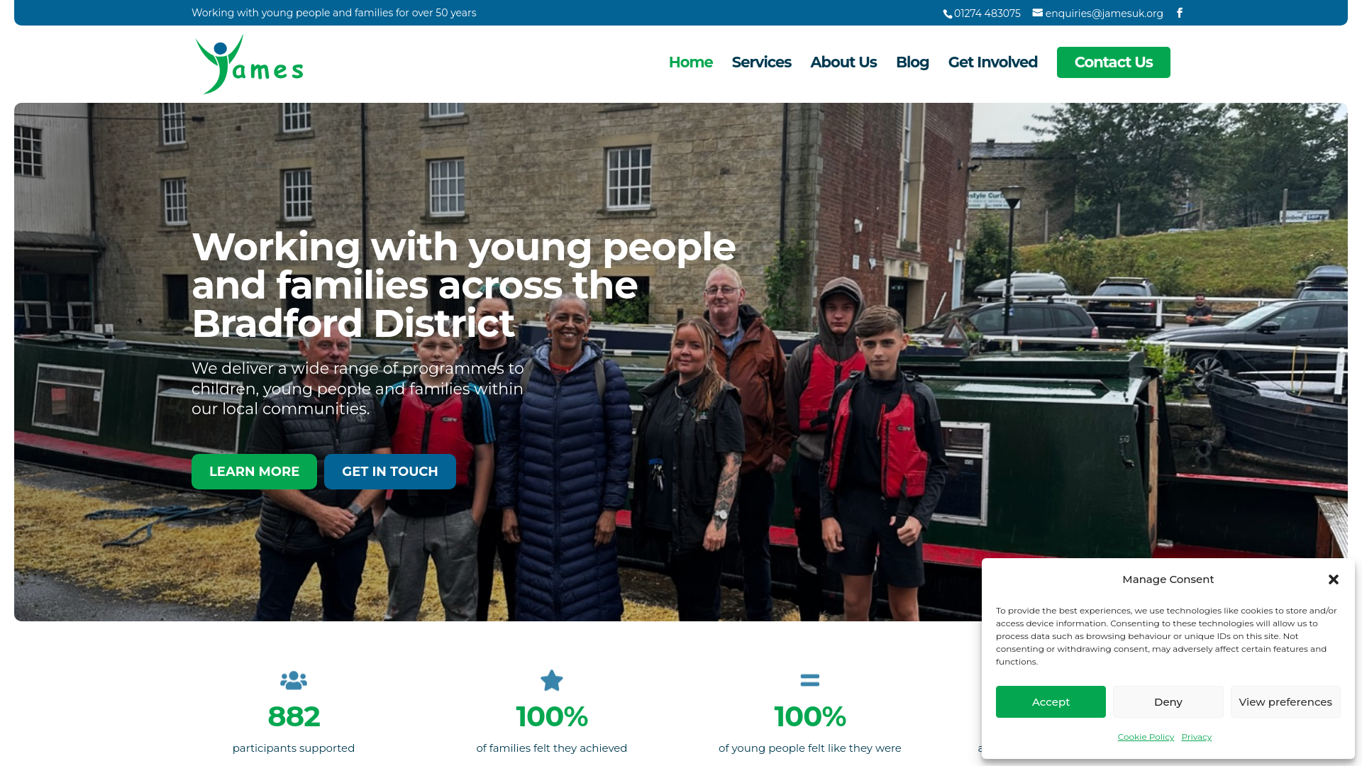 Website screenshot