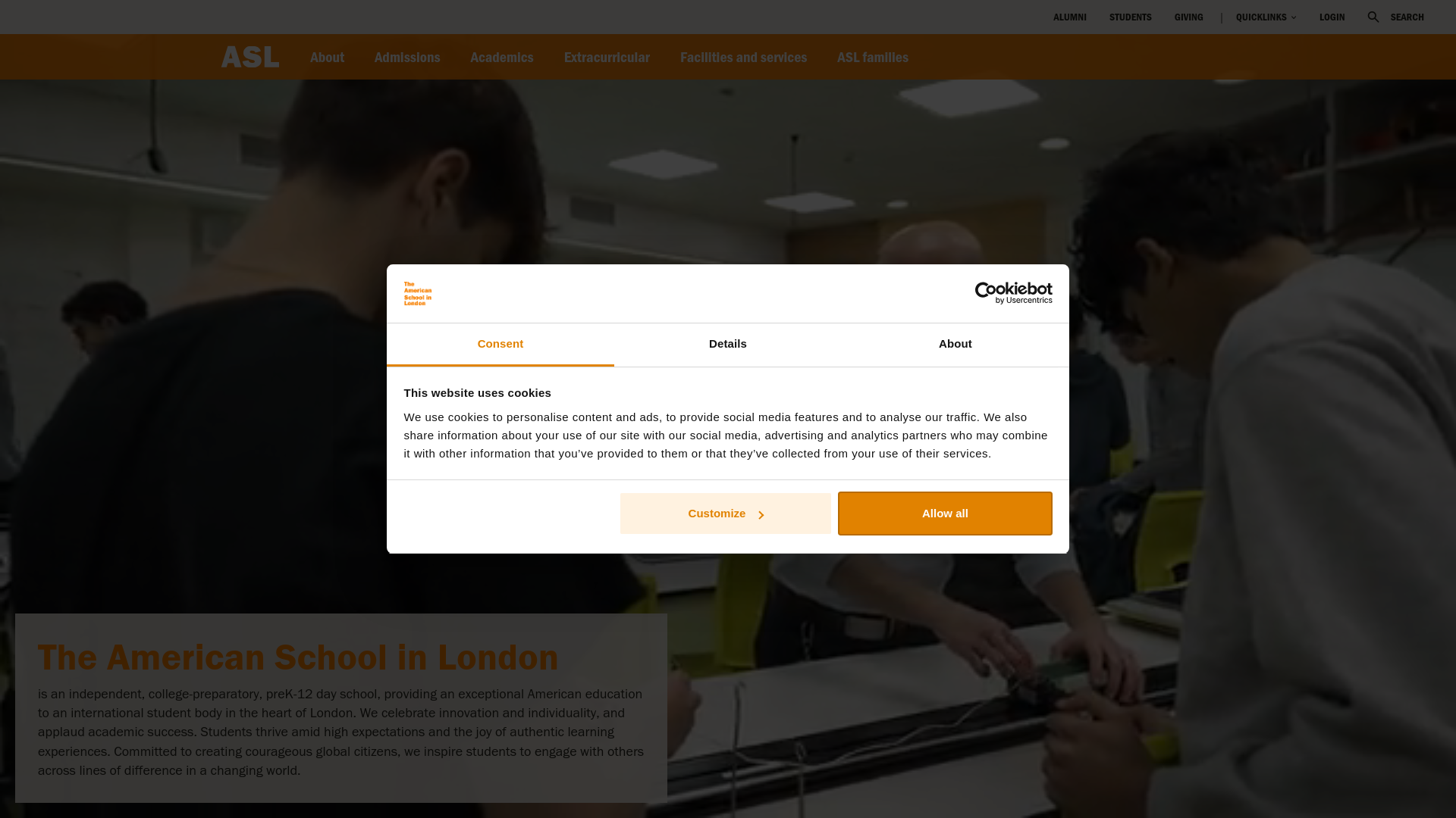 Website screenshot