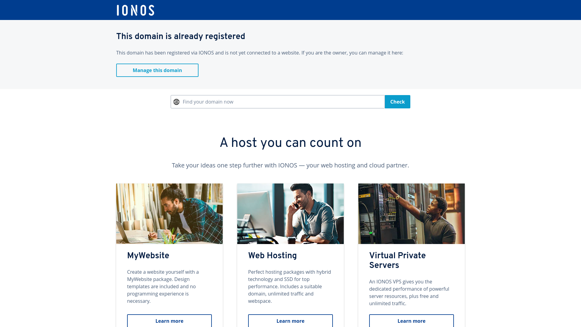 Website screenshot