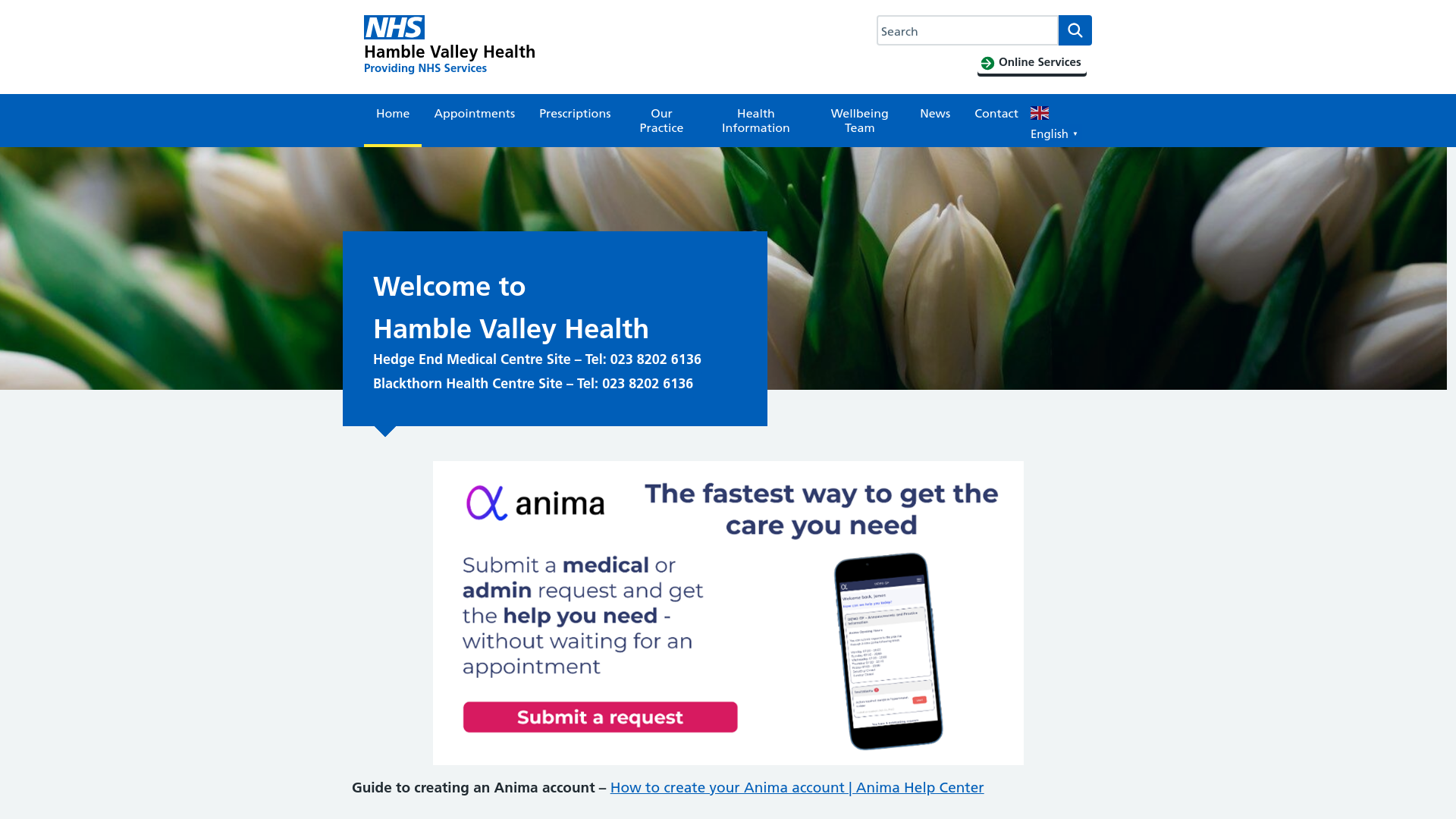 Website screenshot