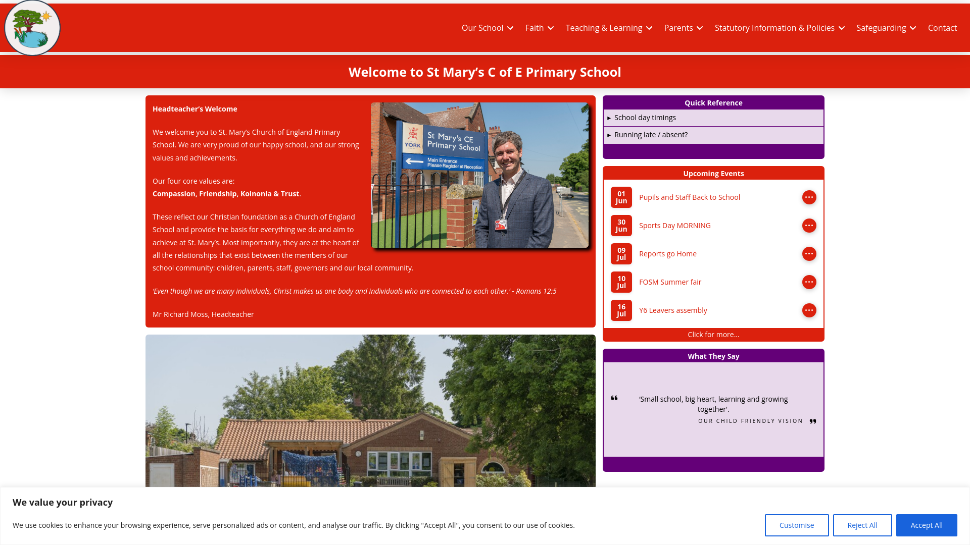 Website screenshot