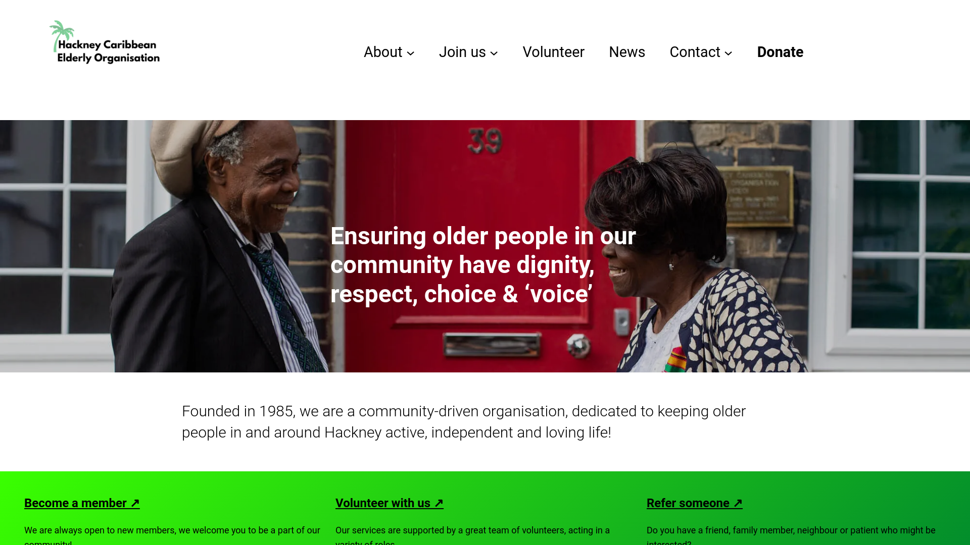 Website screenshot