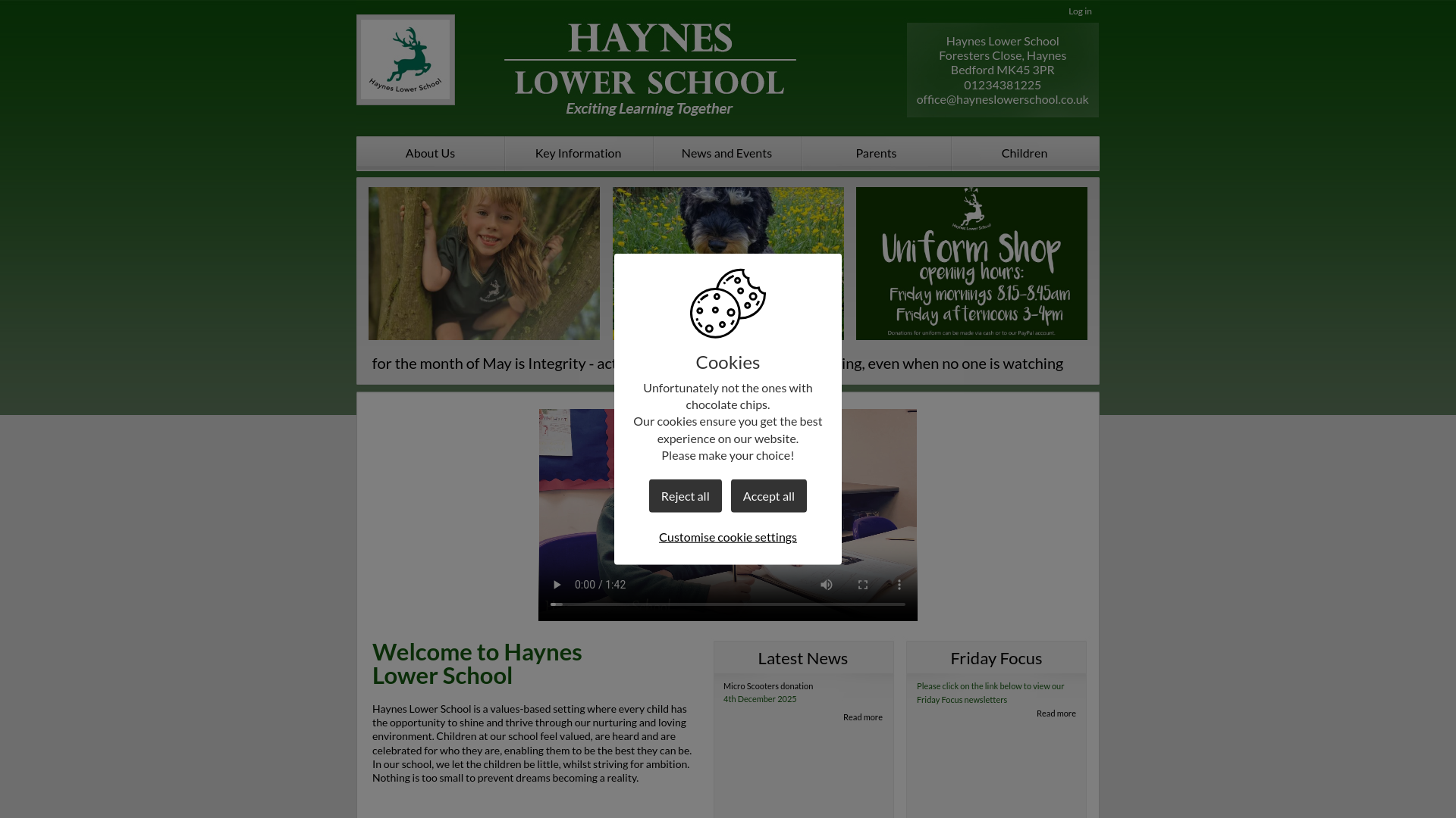 Website screenshot