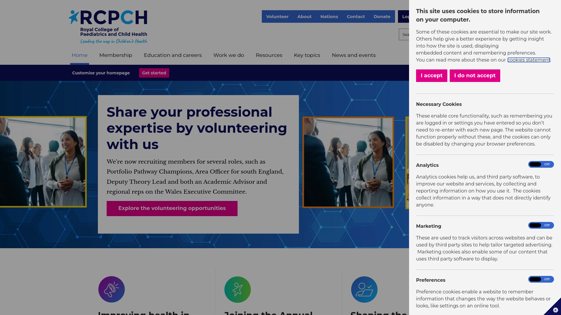 Website screenshot