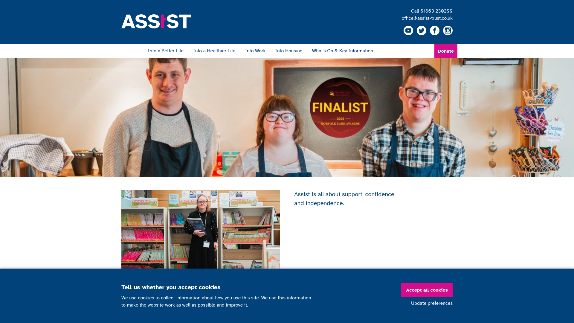 Website screenshot