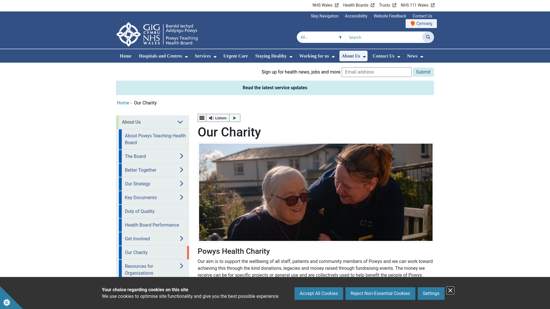 Website screenshot