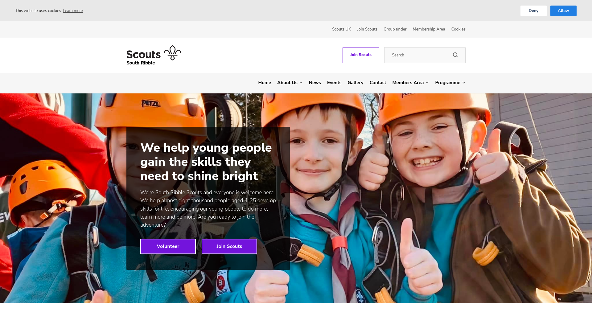 Website screenshot