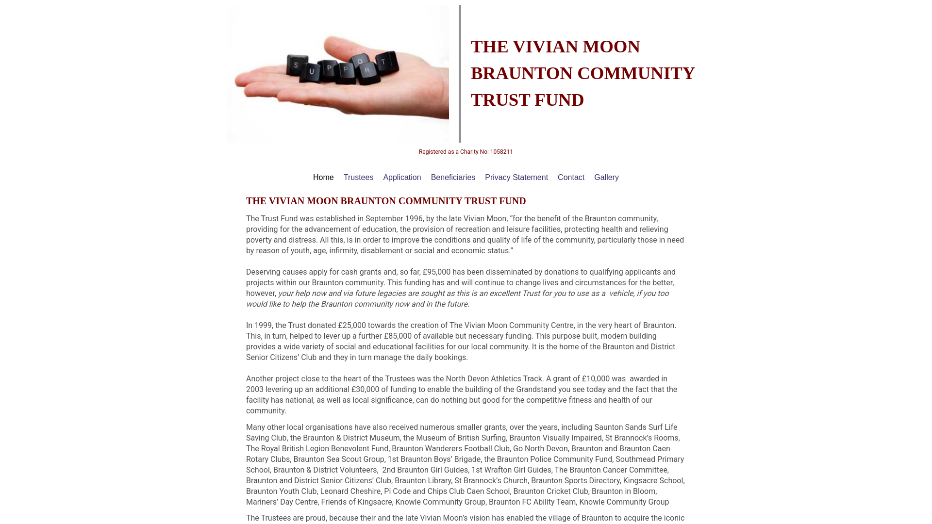 Website screenshot