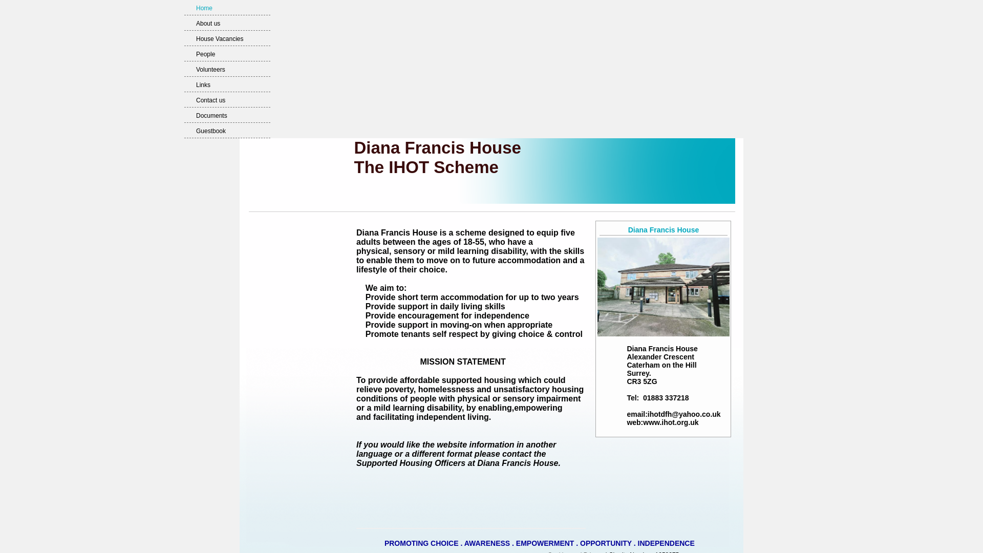Website screenshot