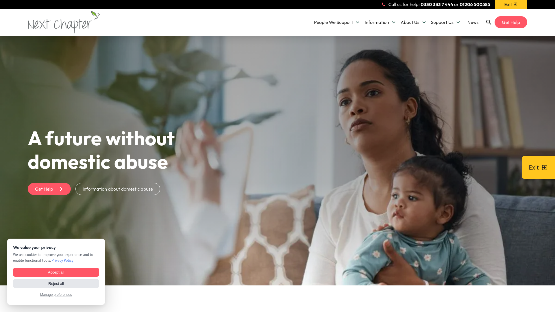 Website screenshot