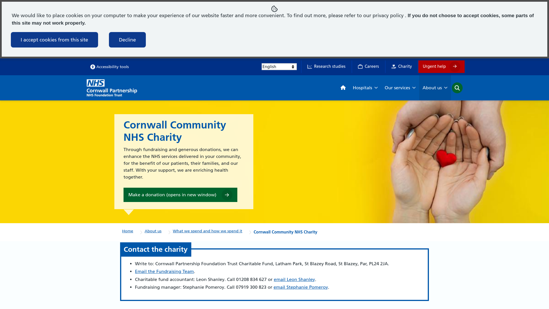 Website screenshot