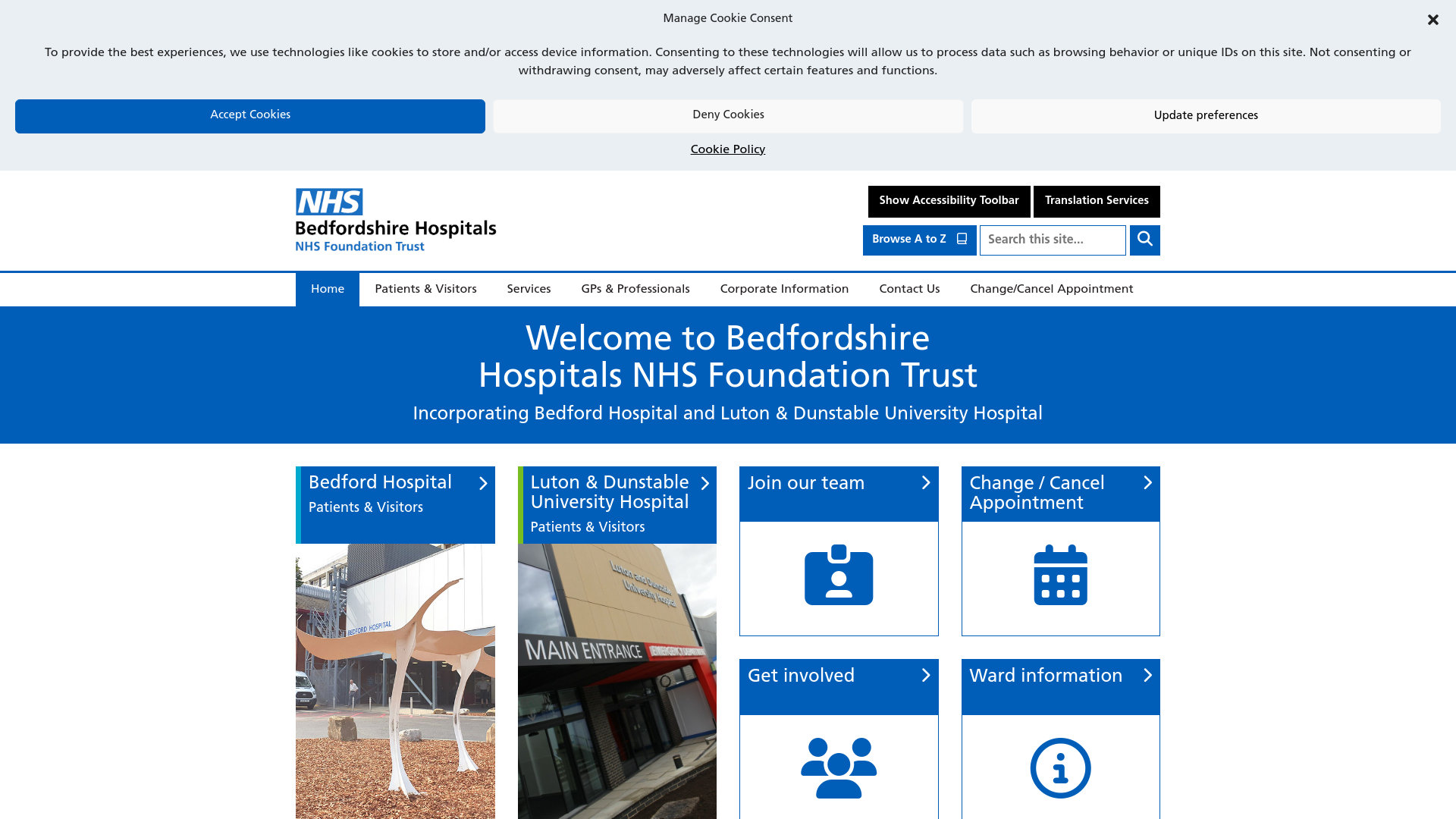 Website screenshot
