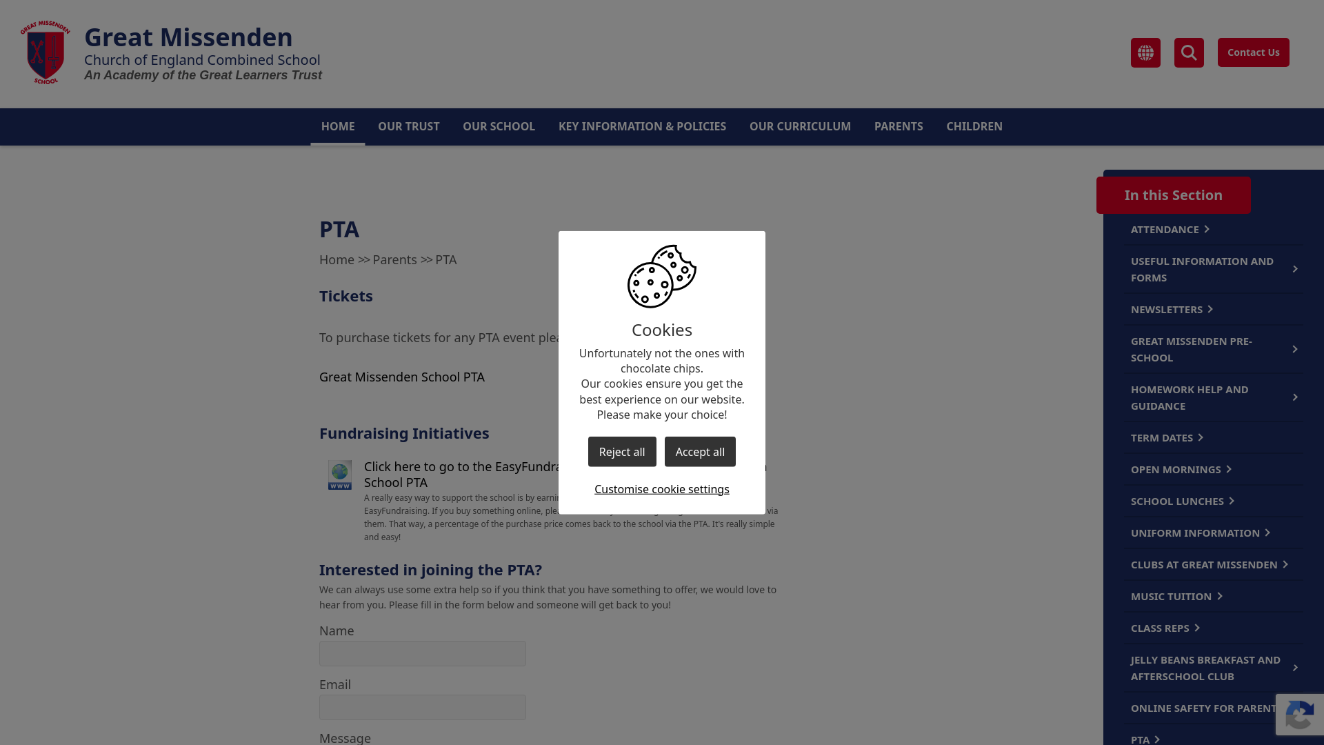 Website screenshot