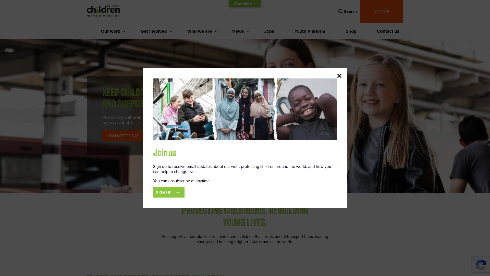 Website screenshot