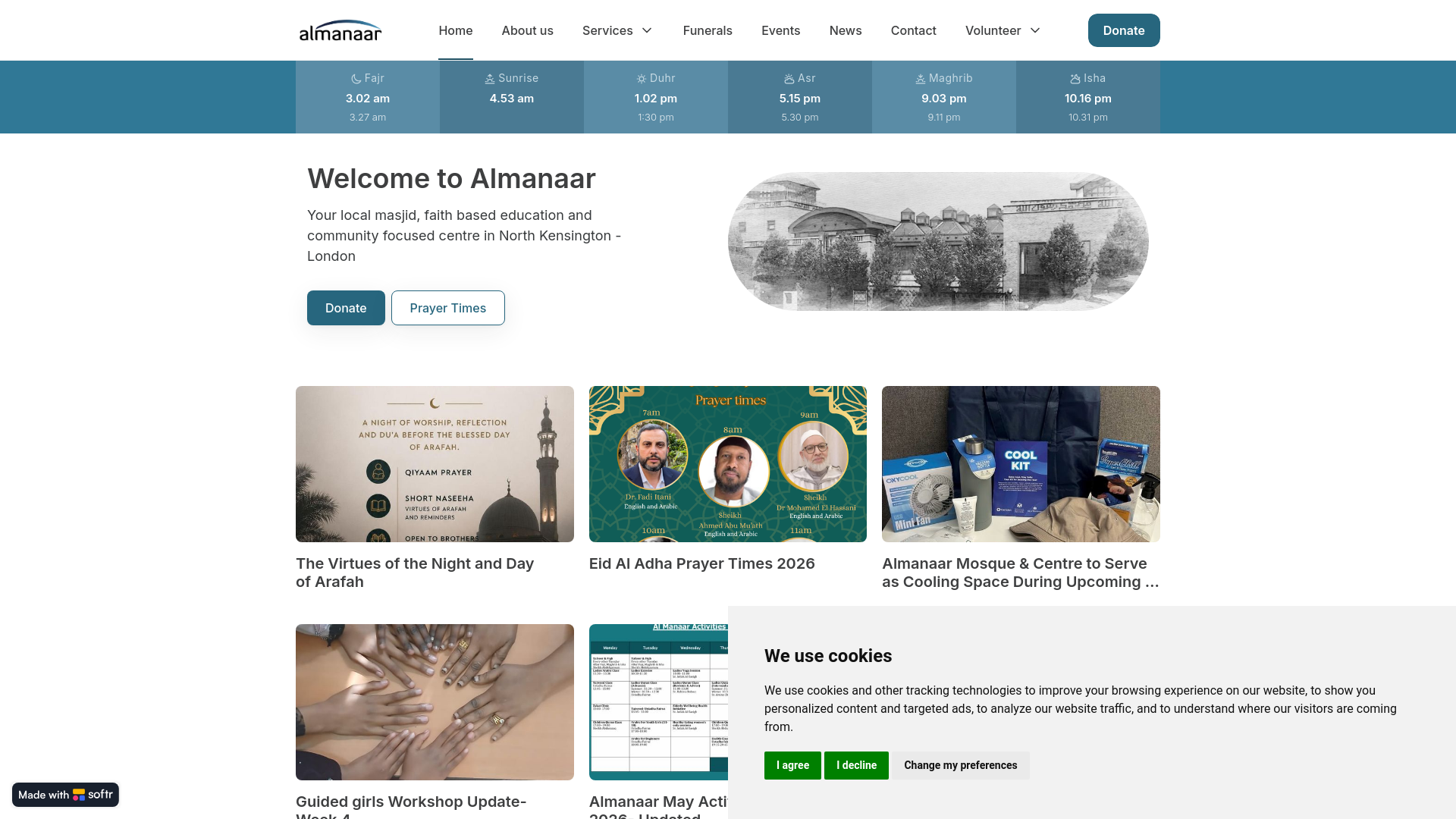 Website screenshot