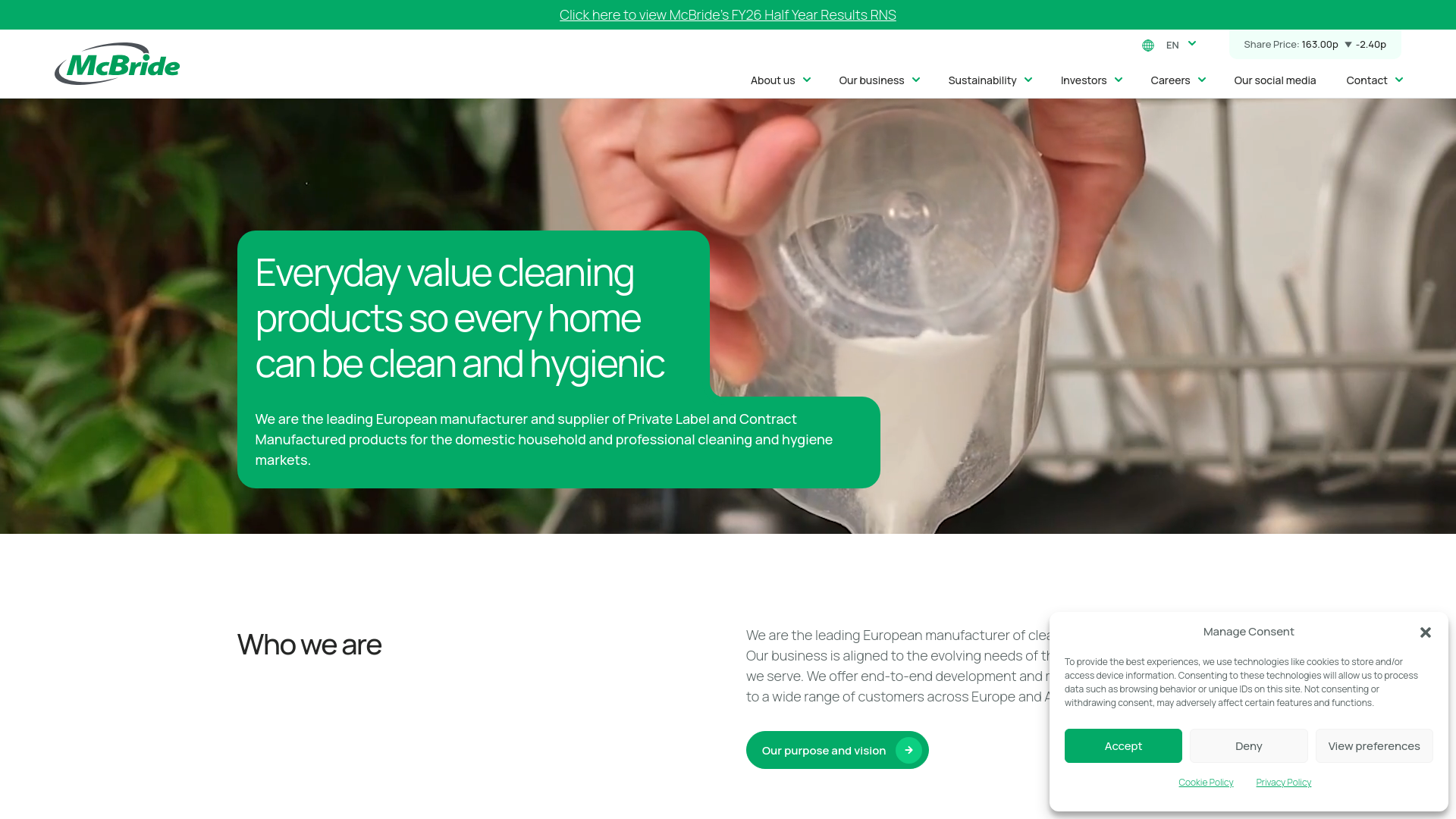 Website screenshot
