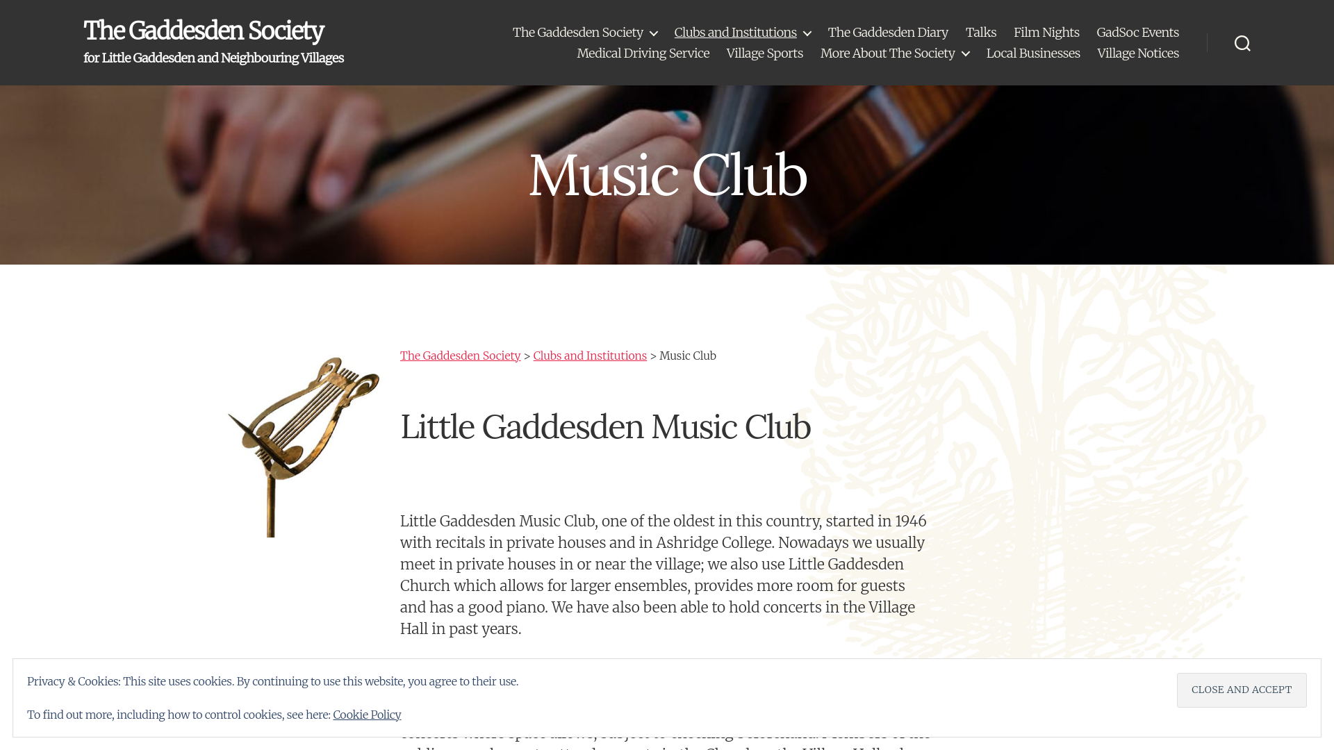 Website screenshot