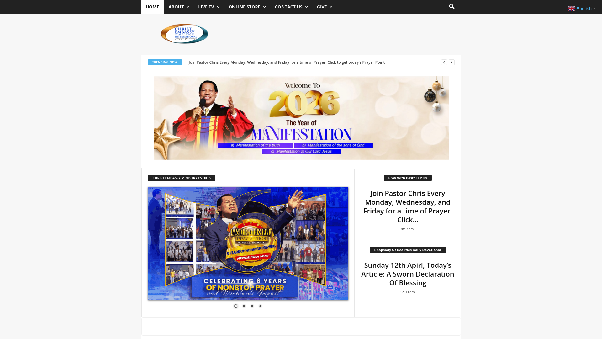 Website screenshot