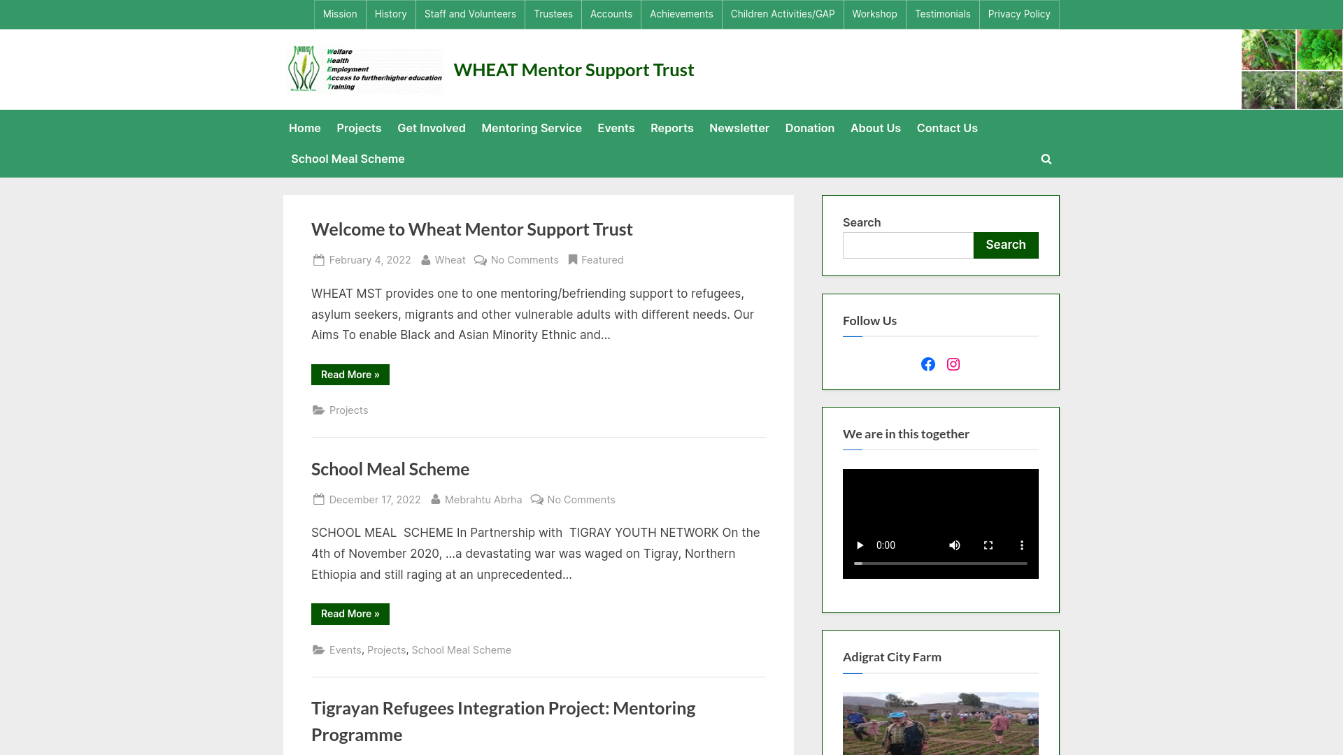Website screenshot