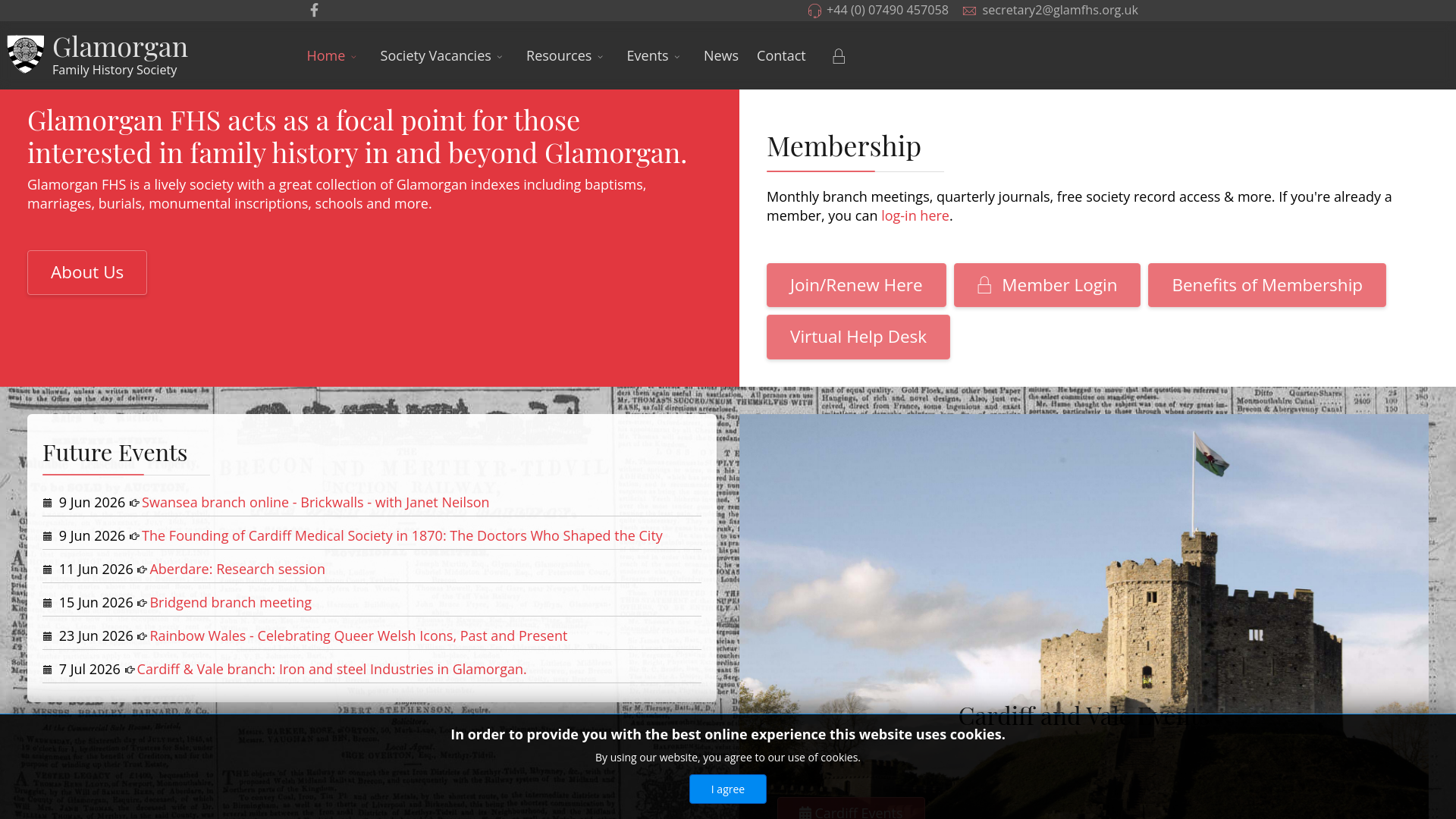 Website screenshot