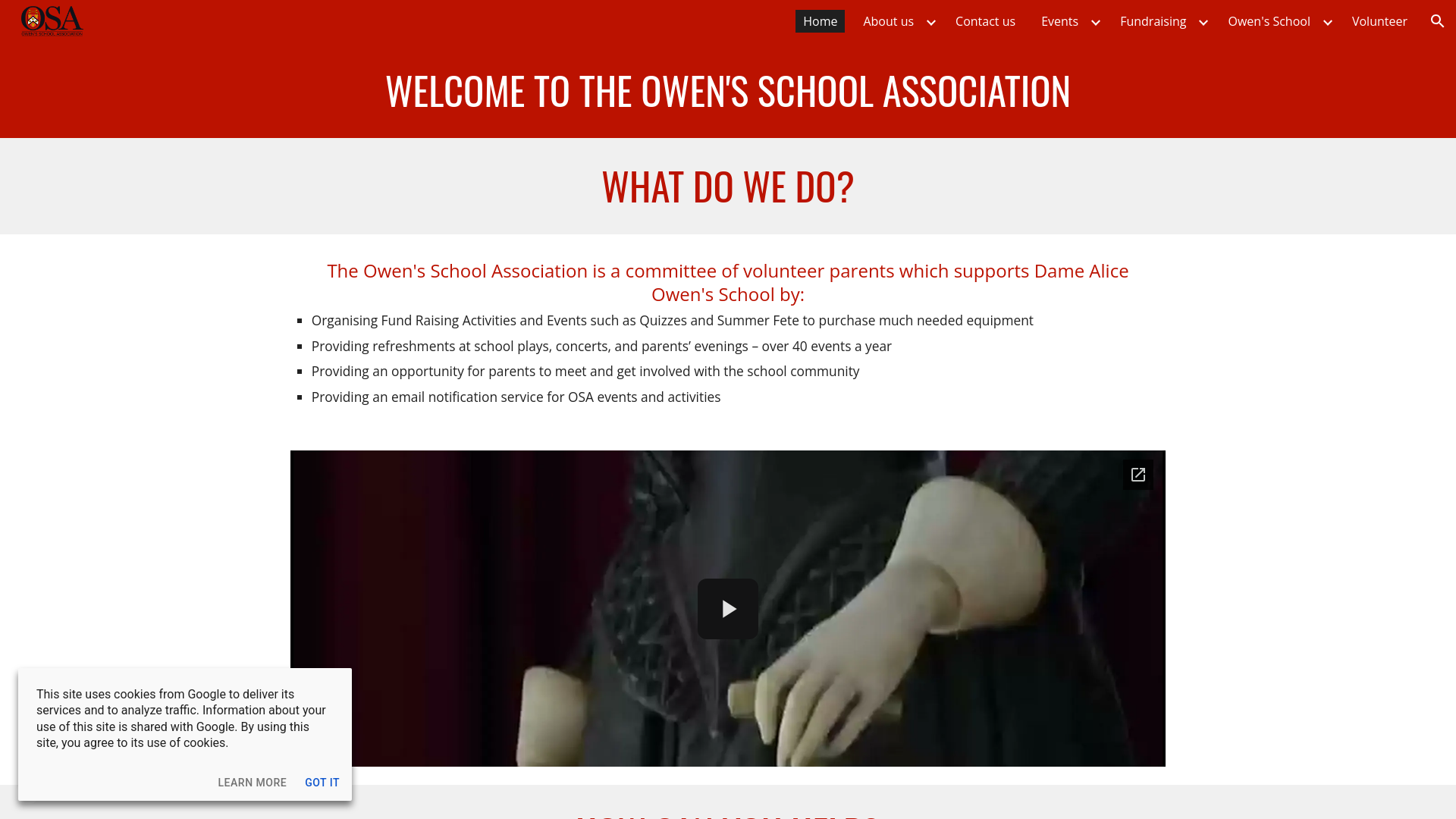 Website screenshot