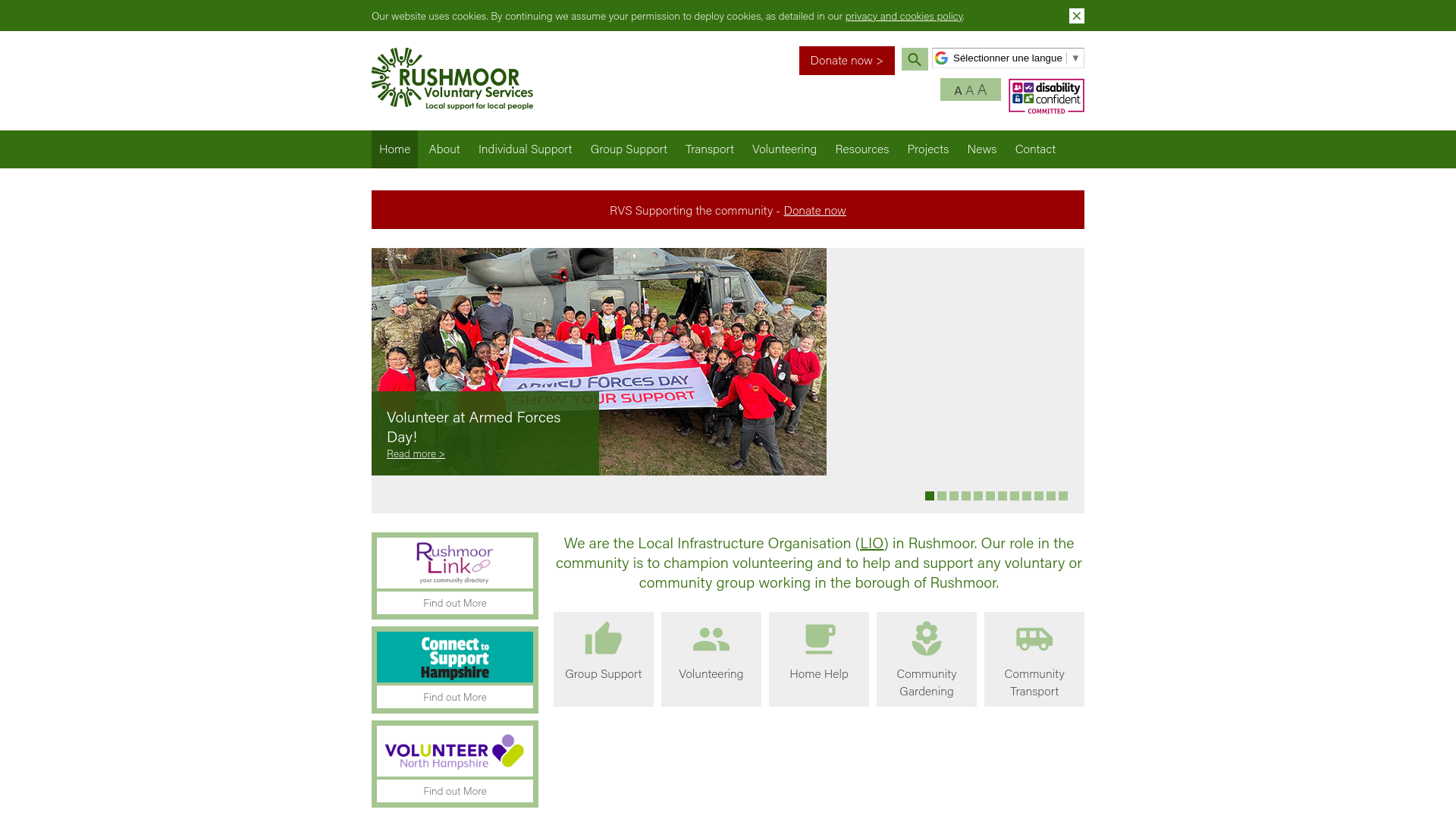 Website screenshot