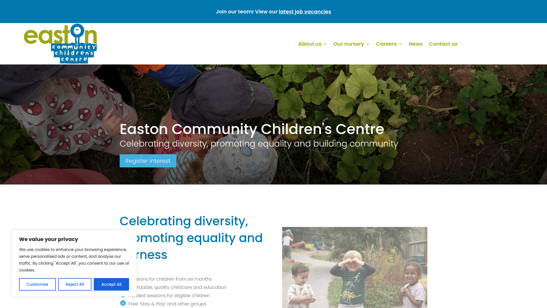 Website screenshot
