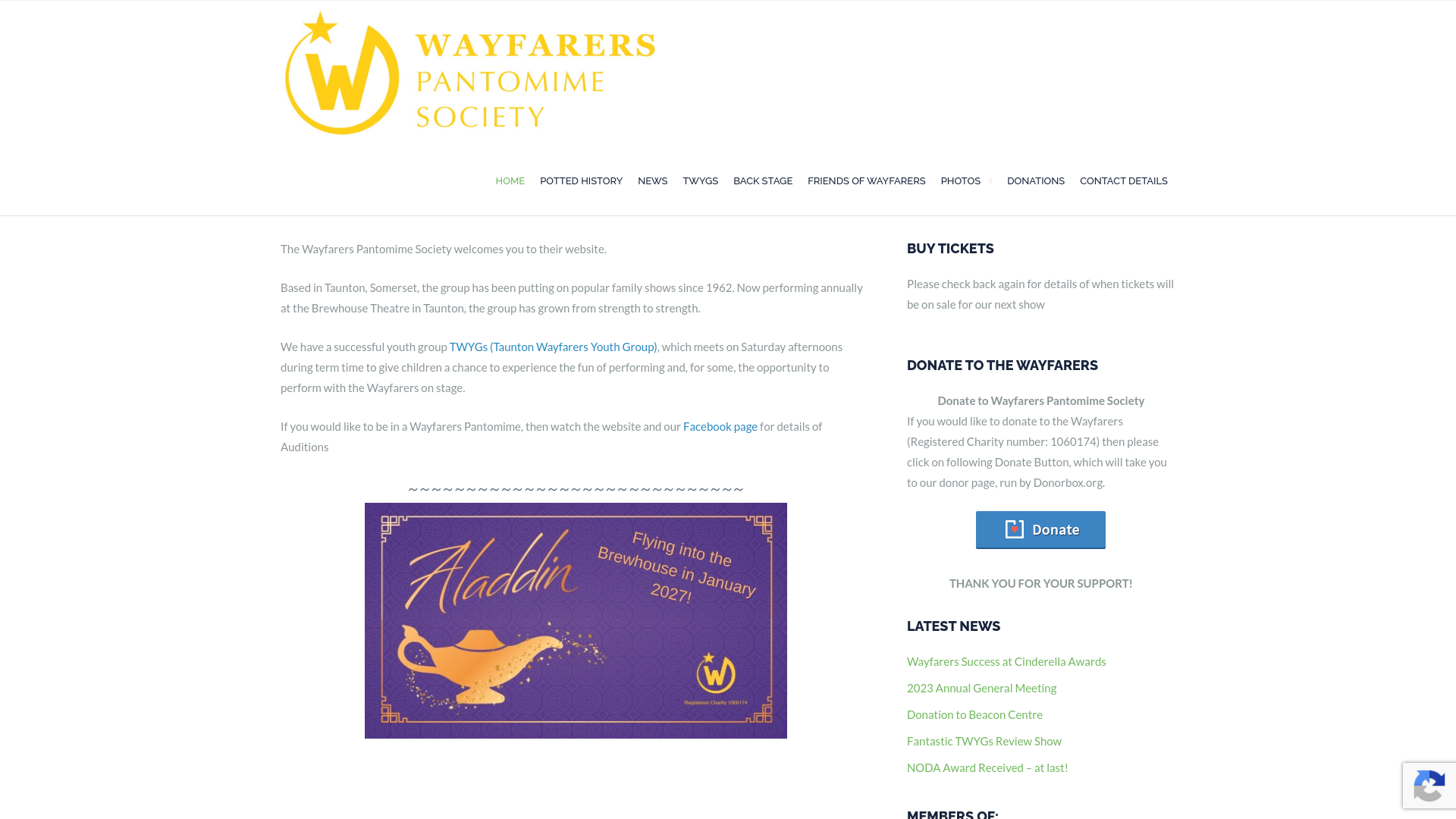 Website screenshot